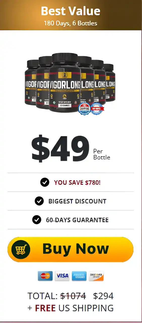 VigorLong - 6 Bottle Pricing