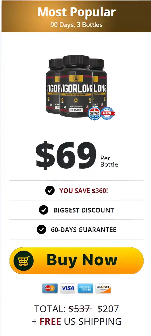 VigorLong - 3 Bottle Pricing